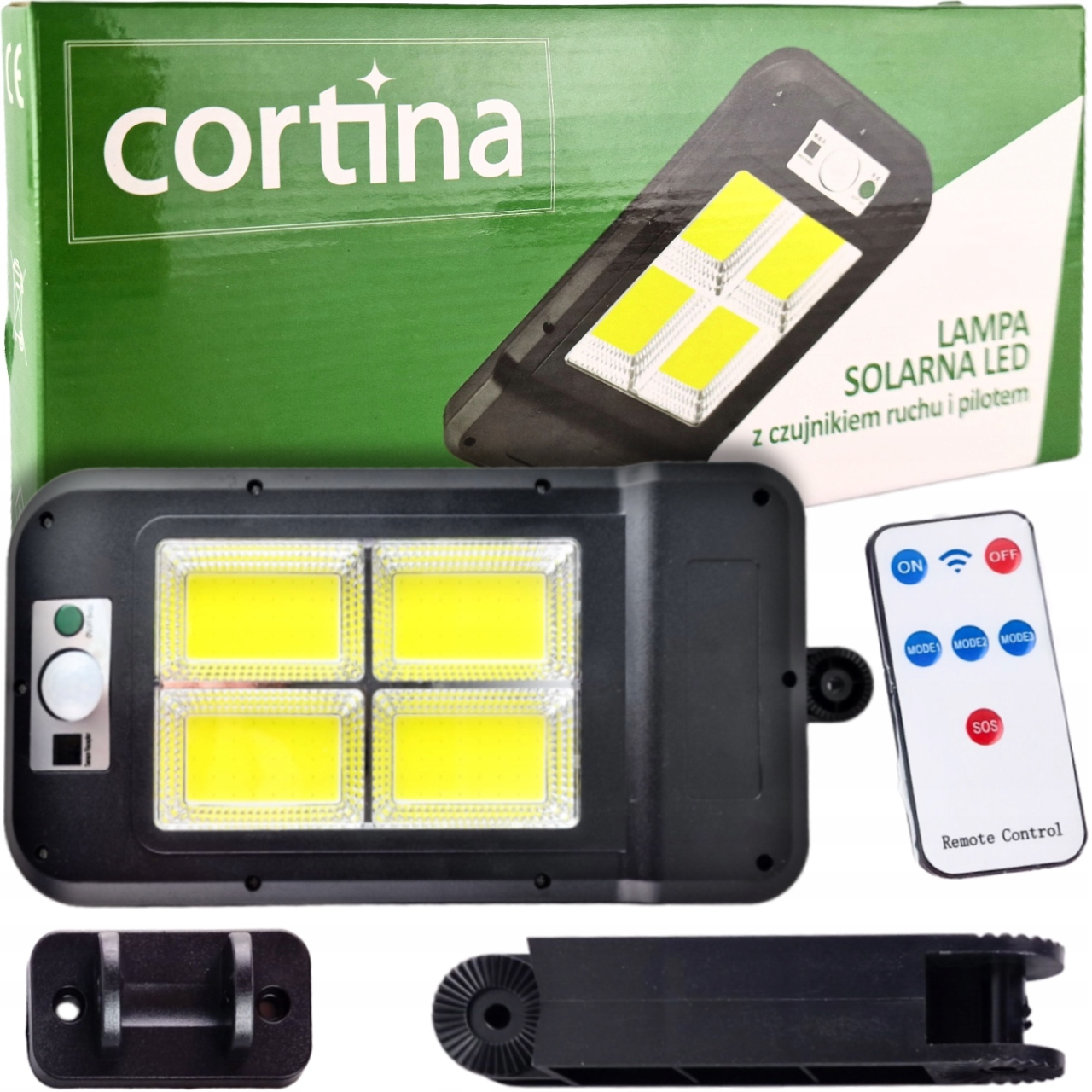 Pouličné svietidlo Cortina 2,5W 300lm na batériu